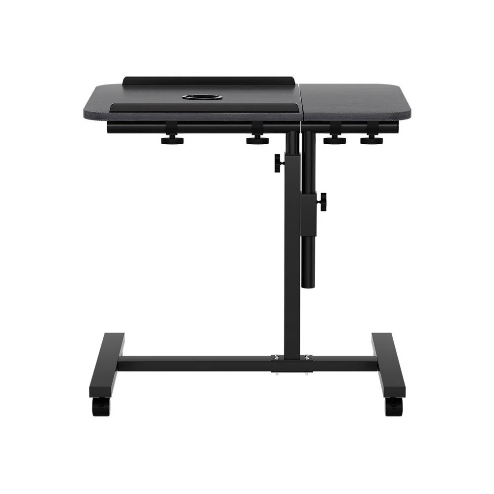 Artiss Laptop Desk Table Fan Cooling Black 60CM - Image 4