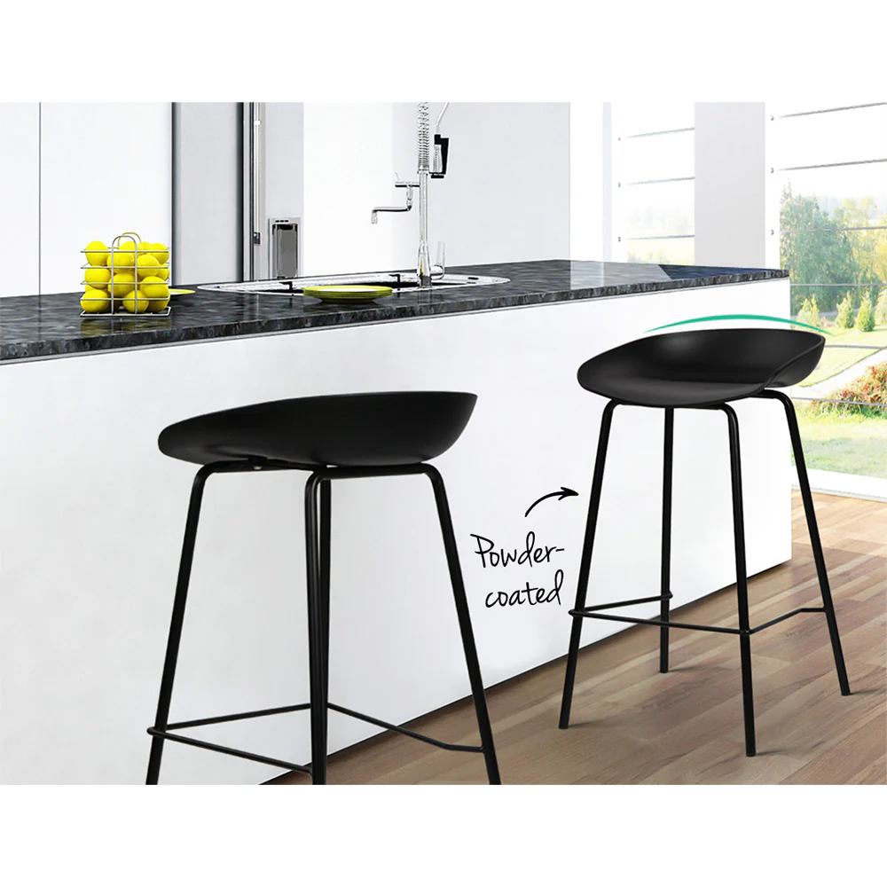 Artiss 2x Bar Stools Kitchen Counter Stools Metal - Image 6
